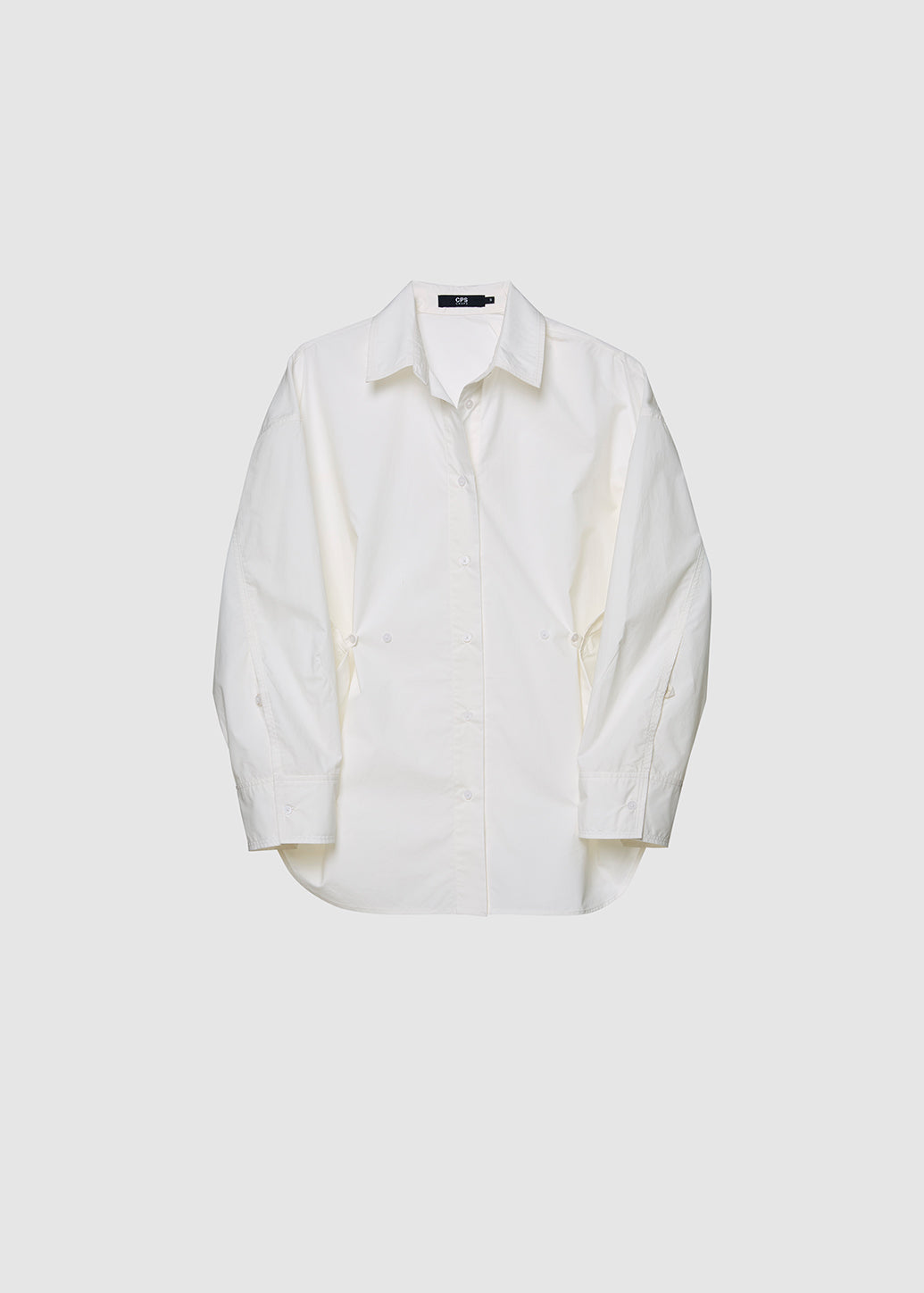 BACK BUTTON CINCHED SHIRT - CPS Chaps Official Store