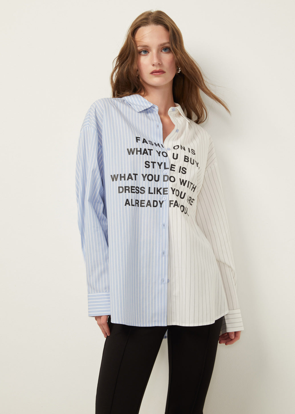 TWO TONE OVERSIZED SHIRT