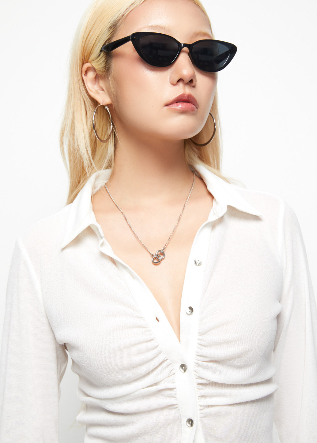 CASUAL RUCHED SHIRT - CPS Chaps Official Store