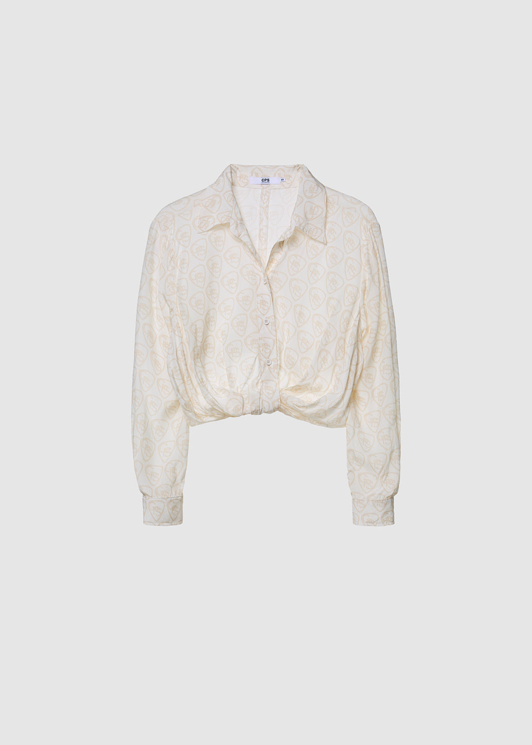 MONOGRAM TWIST-FRONT SHIRT - CPS Chaps Official Store