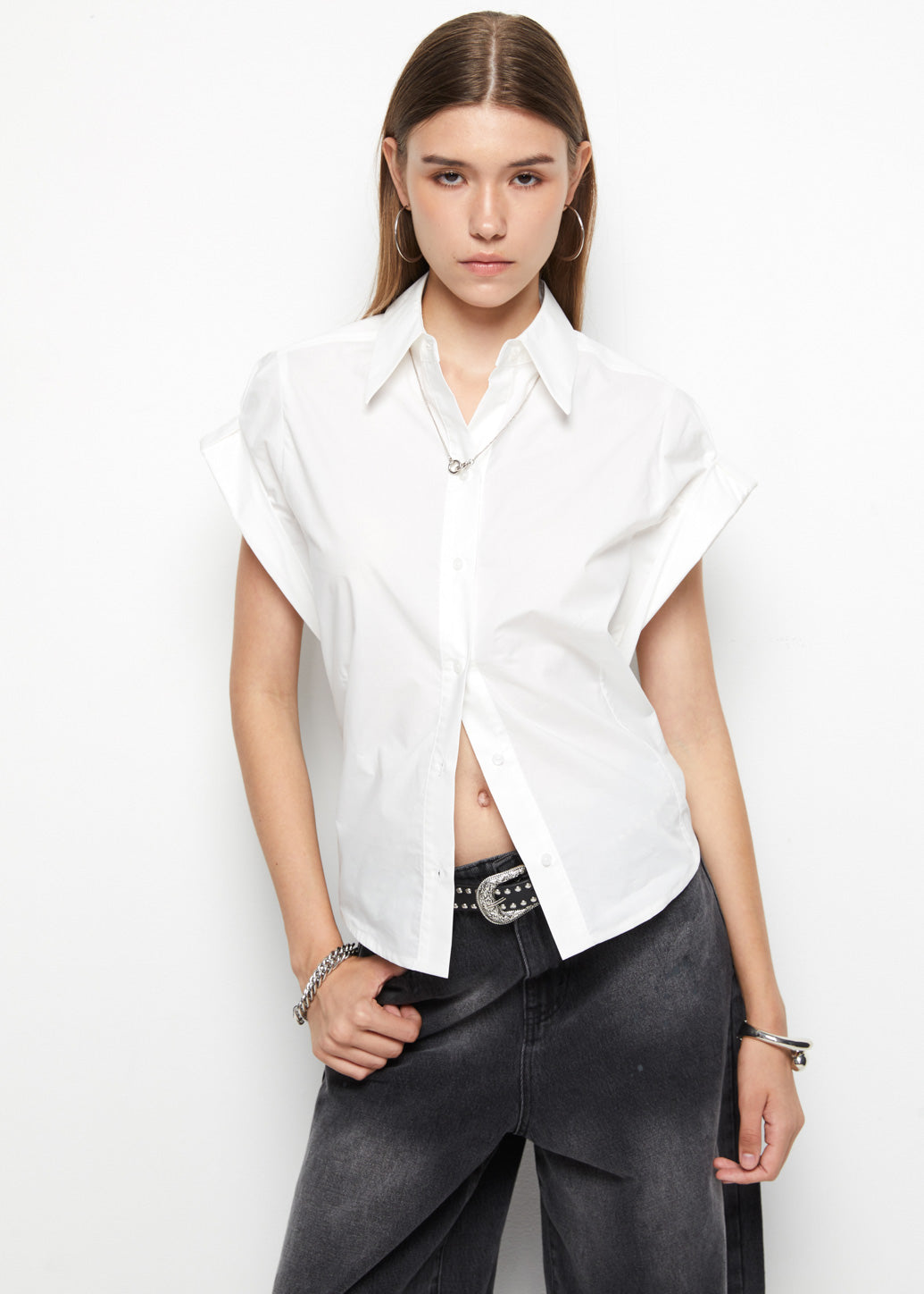 TURN UP SLEEVE SHIRT - CPS Chaps Official Store