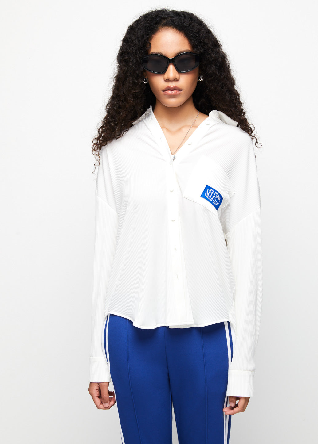 PLEATED OVERSIZED FIT SHIRT
