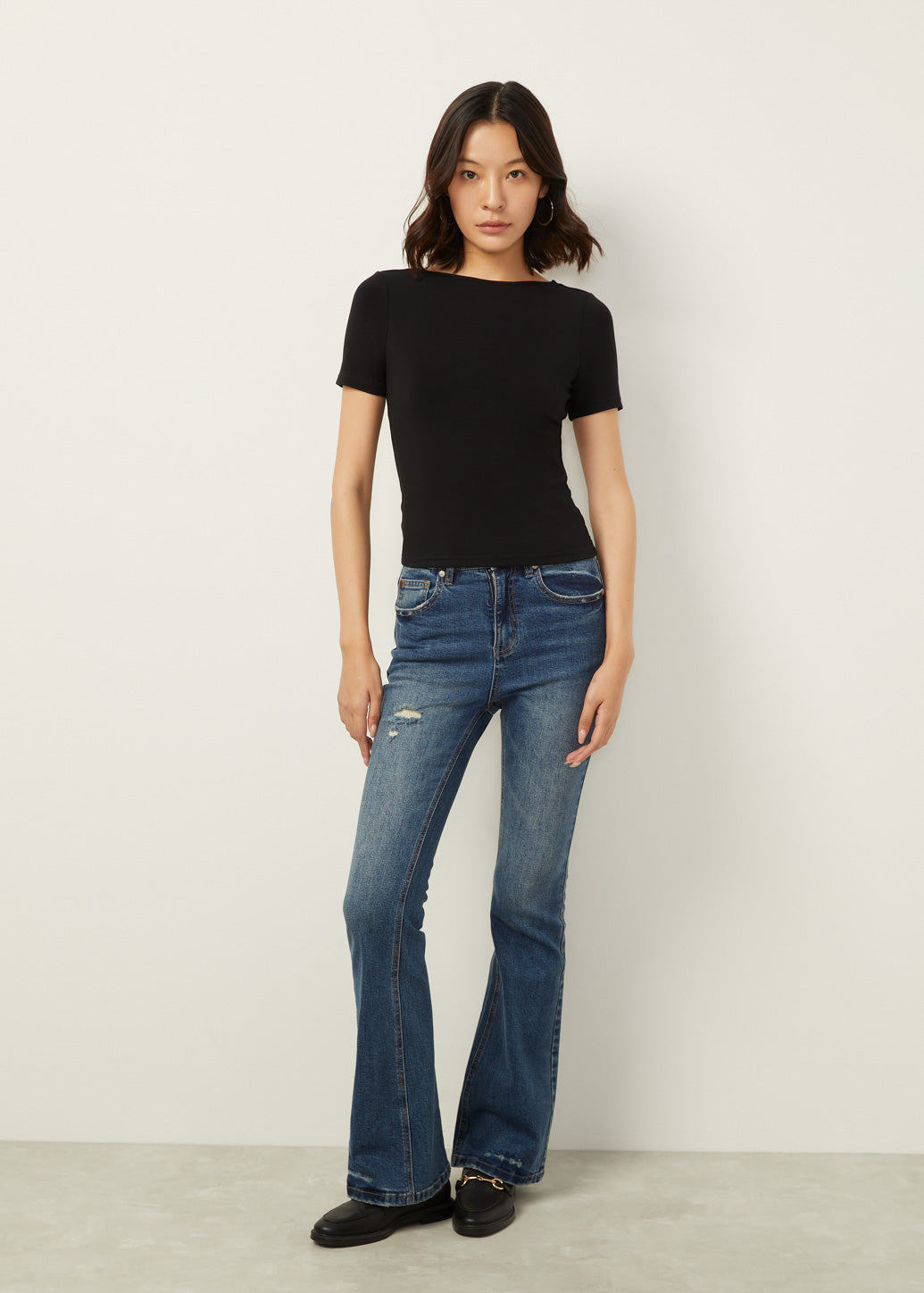 BOAT NECK TEE