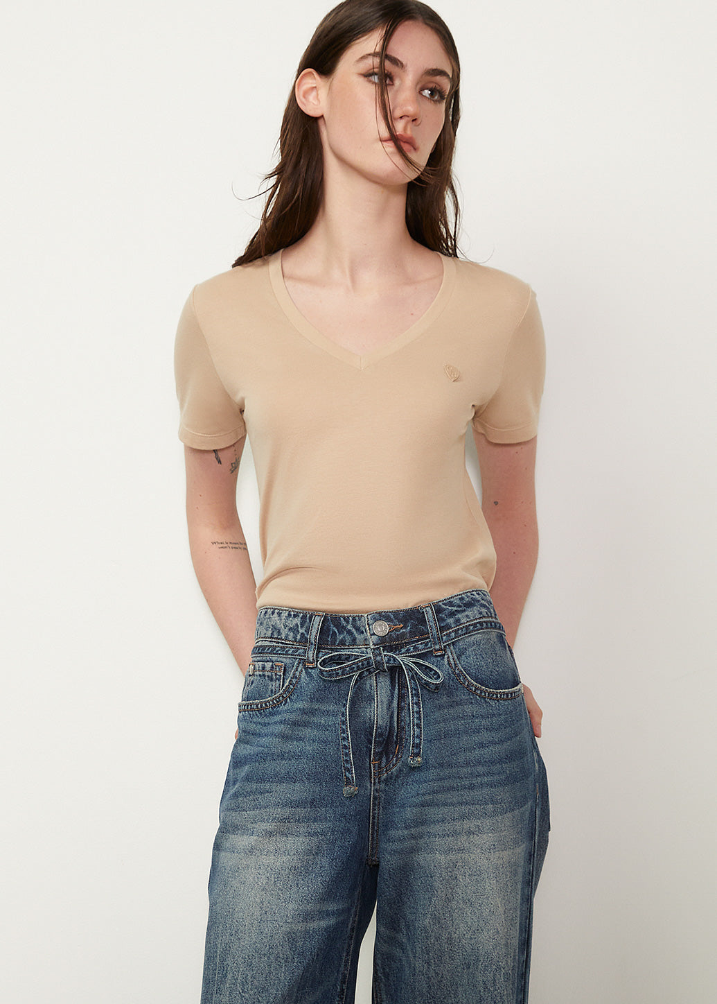 SYMBOLIC V-NECK TEE - CPS Chaps Official Store