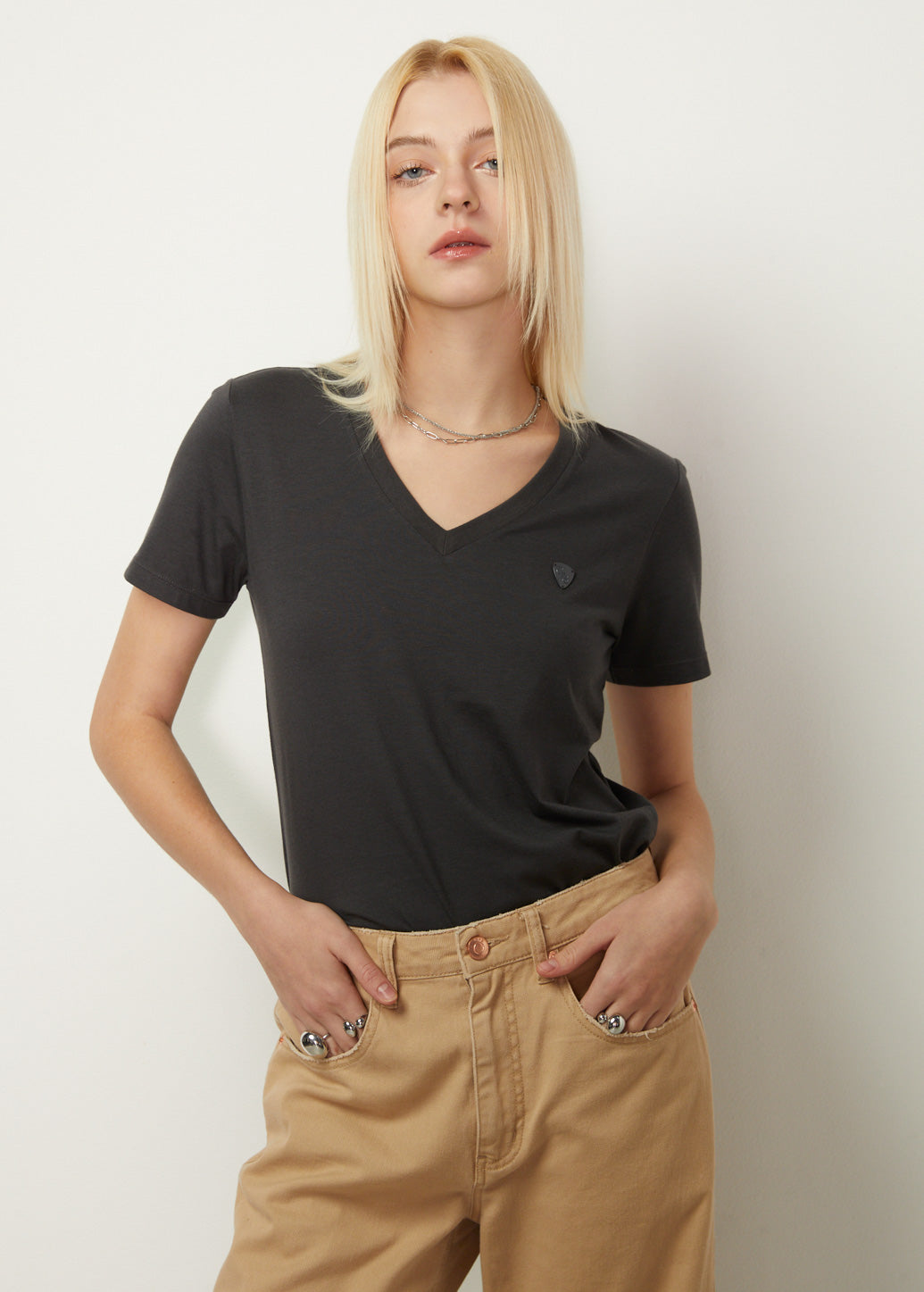 SYMBOLIC V-NECK TEE - CPS Chaps Official Store