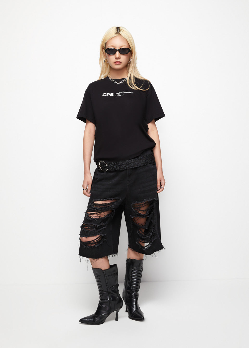 OVERSIZED SIGNATURE SLOGAN LOGO TEE - CPS Chaps Official Store