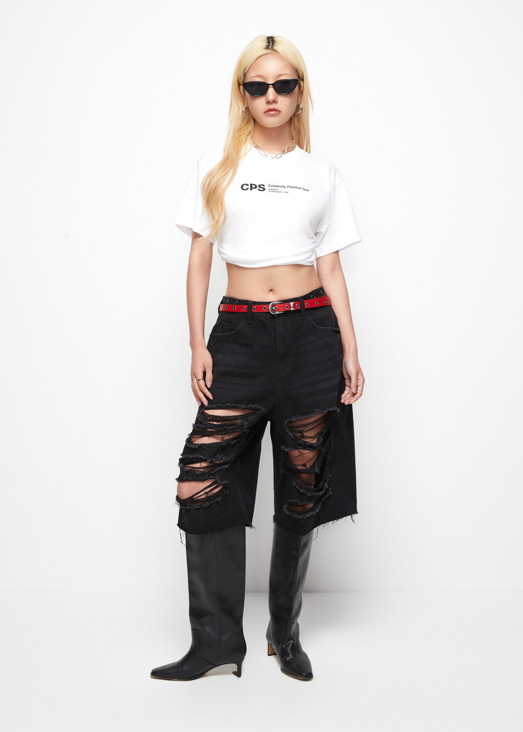 OVERSIZED SIGNATURE SLOGAN LOGO TEE - CPS Chaps Official Store