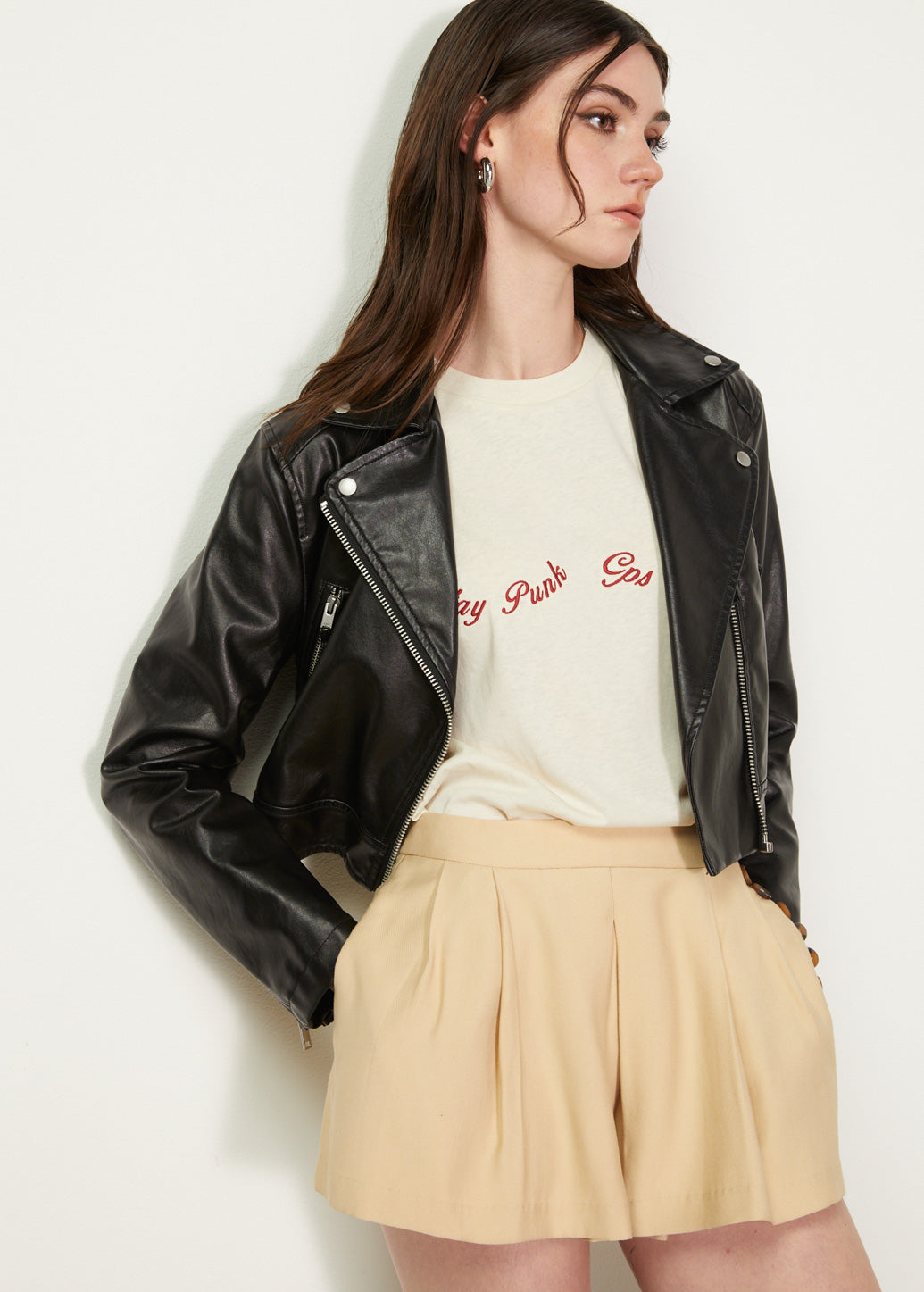 EMBROIDERED TEXT TEE - CPS Chaps Official Store