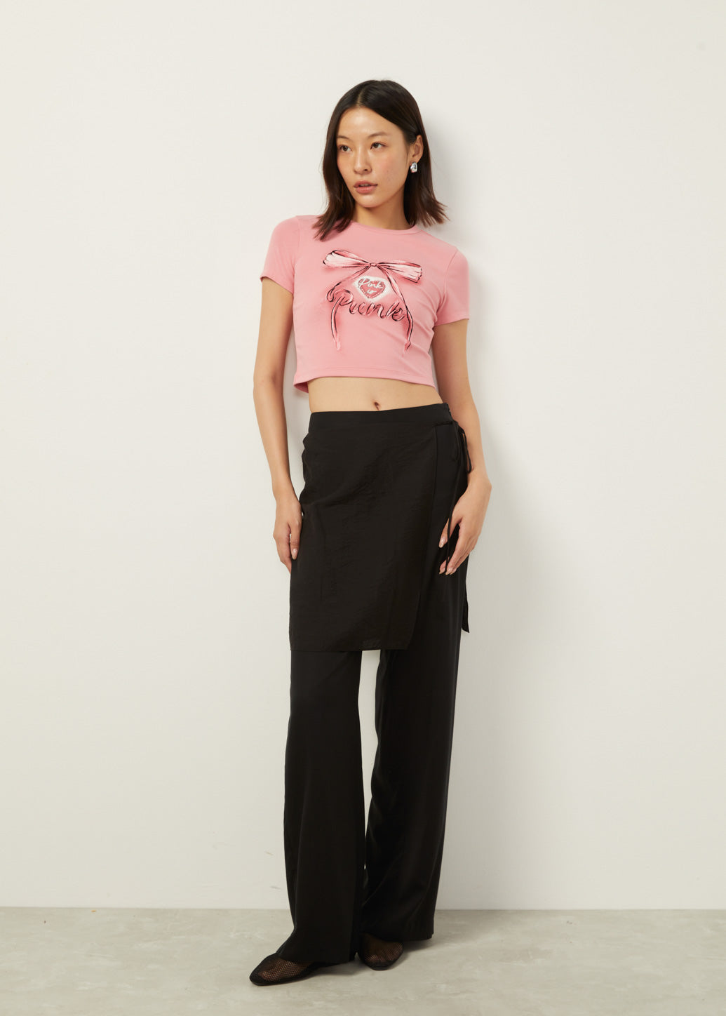 PINK RIBBON GRAPHIC TEE