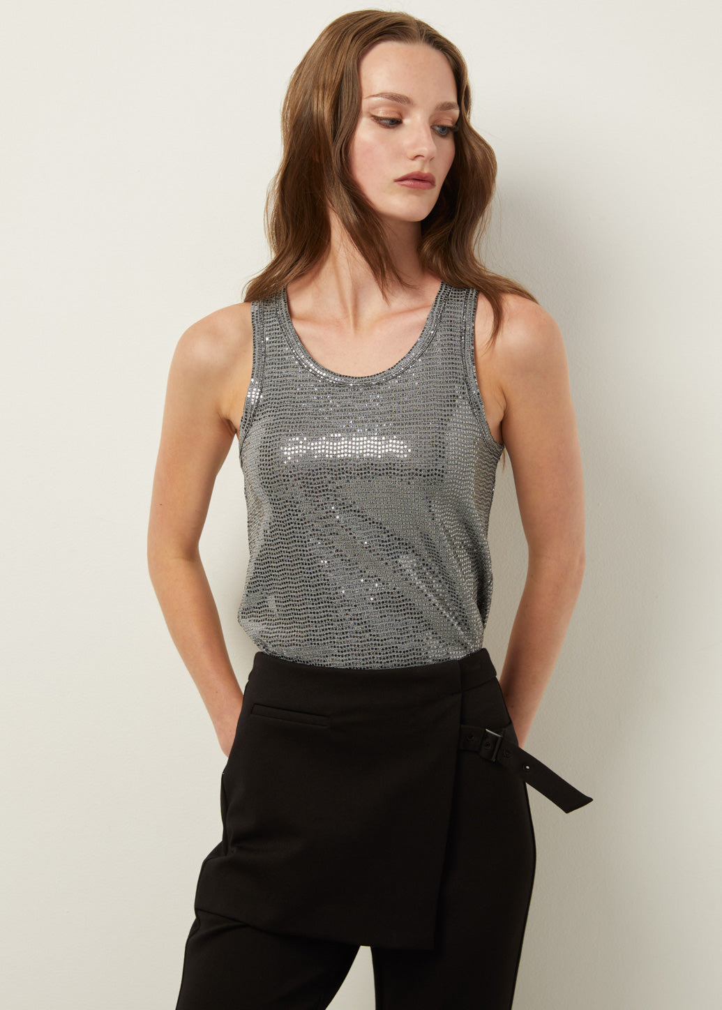 METALLIC TANK TOP