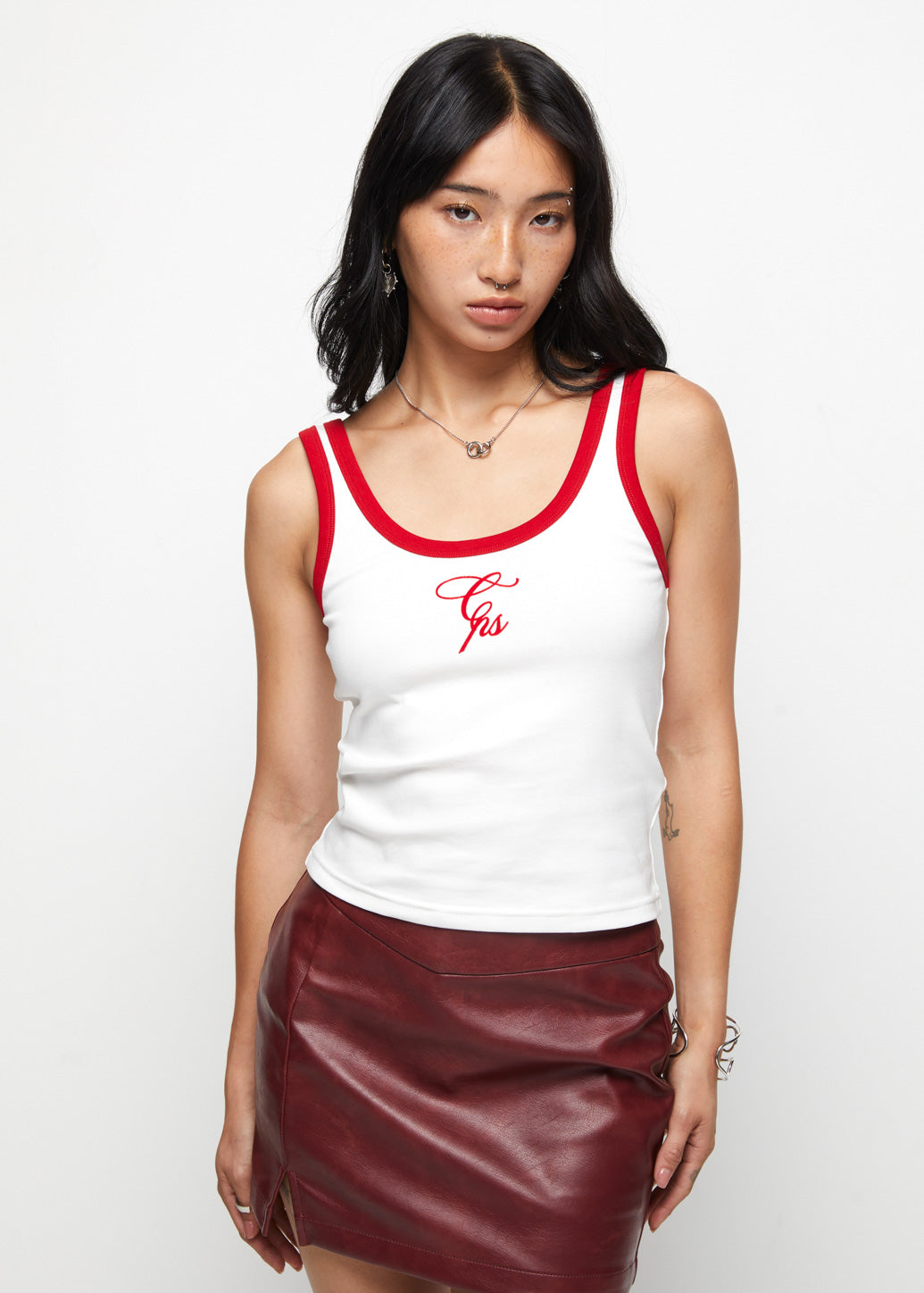 EMBROIDERED LOGO TANK TOP