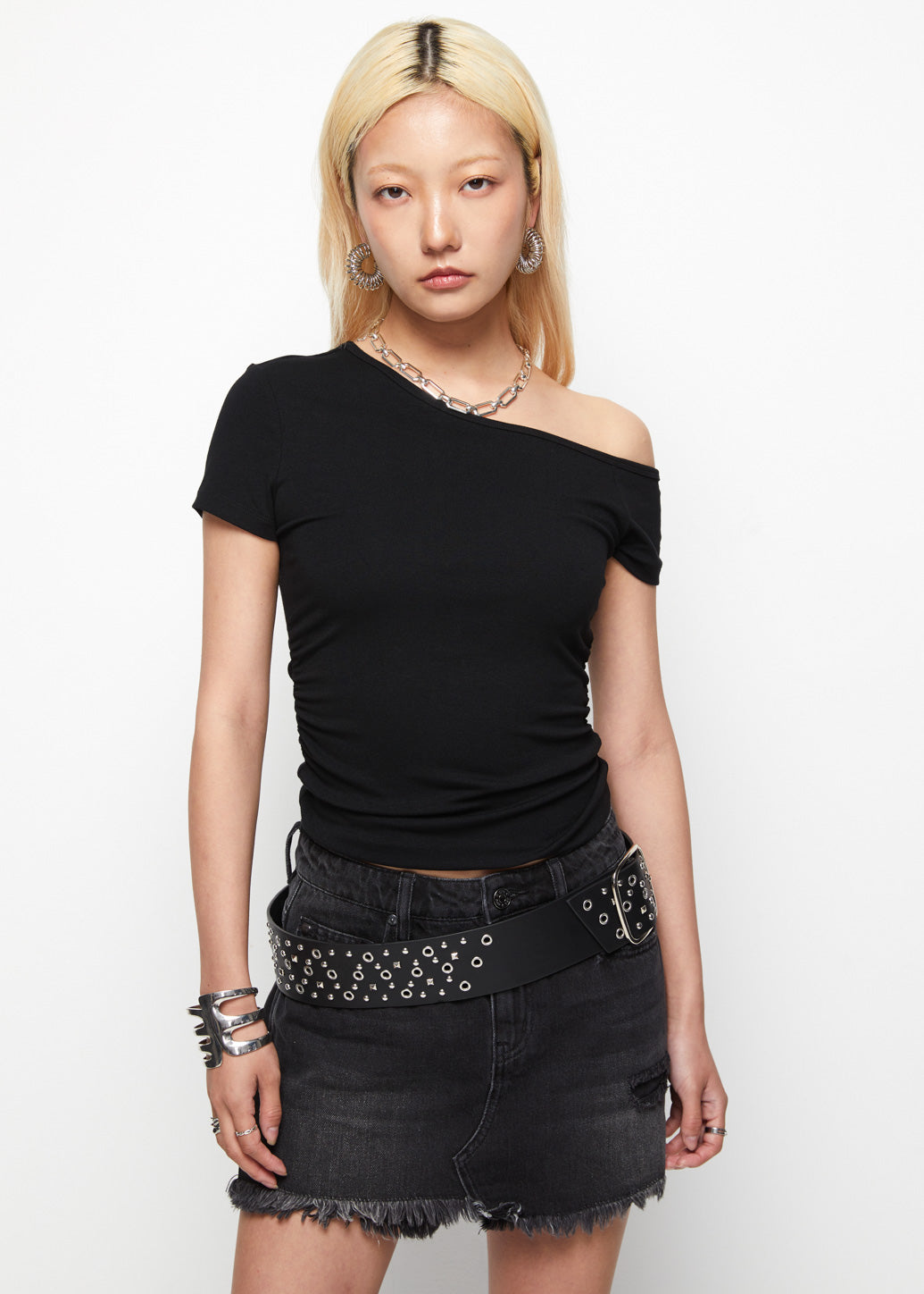 PLAIN ONE SHOULDER TOP - CPS Chaps Official Store