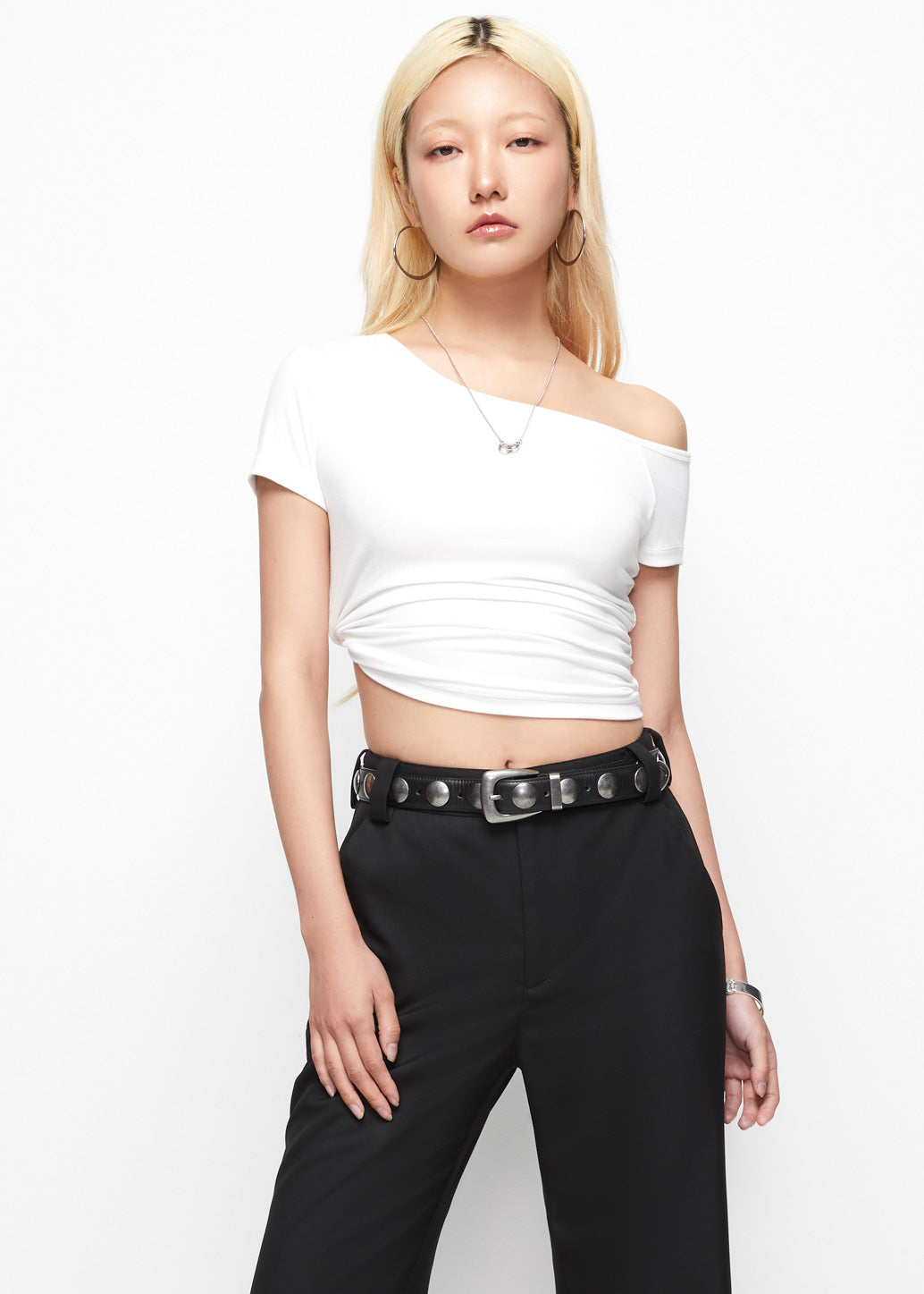 PLAIN ONE SHOULDER TOP - CPS Chaps Official Store