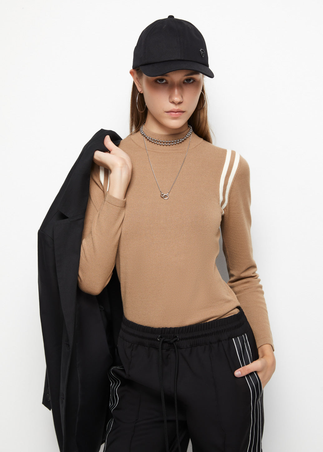 SPORTY MOCK NECK TOP - CPS Chaps Official Store