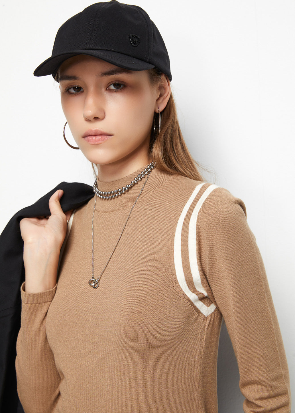 SPORTY MOCK NECK TOP - CPS Chaps Official Store