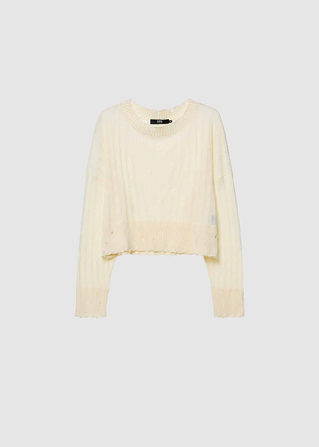 SIGNATURE DISTRESSED SWEATER - CPS Chaps Official Store