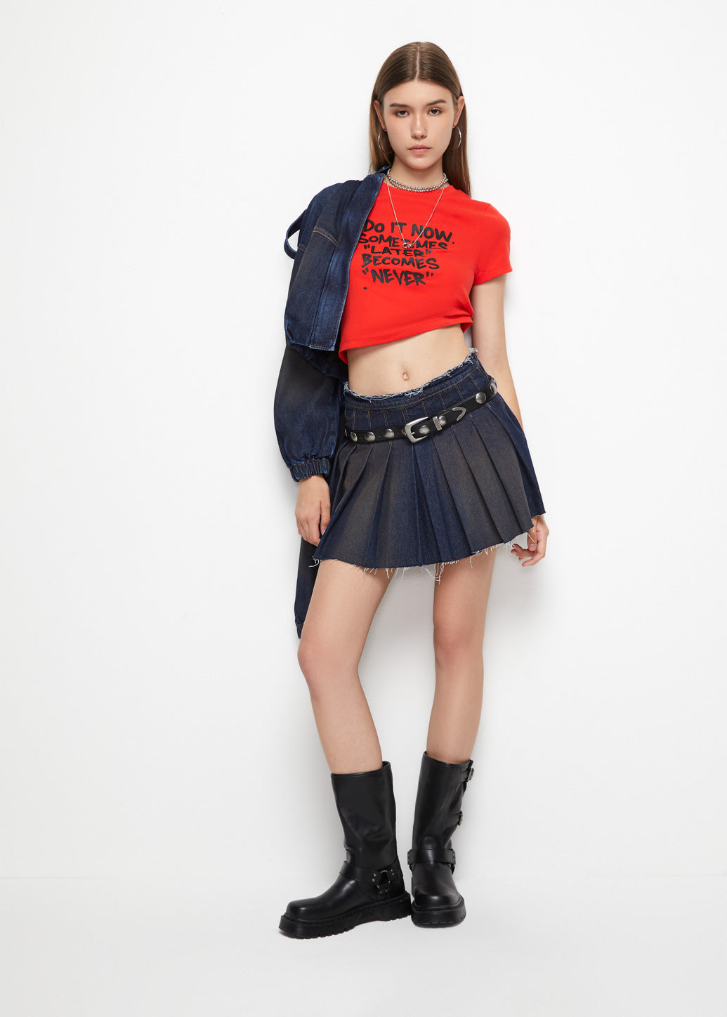 REGULAR FIT SLOGAN BABY TEE - CPS Chaps Official Store