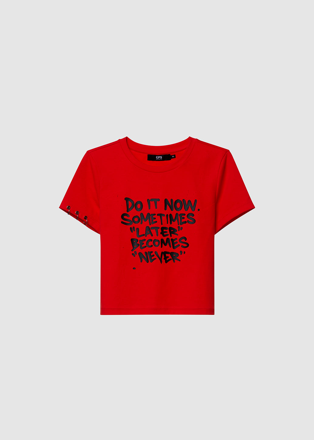 REGULAR FIT SLOGAN BABY TEE - CPS Chaps Official Store