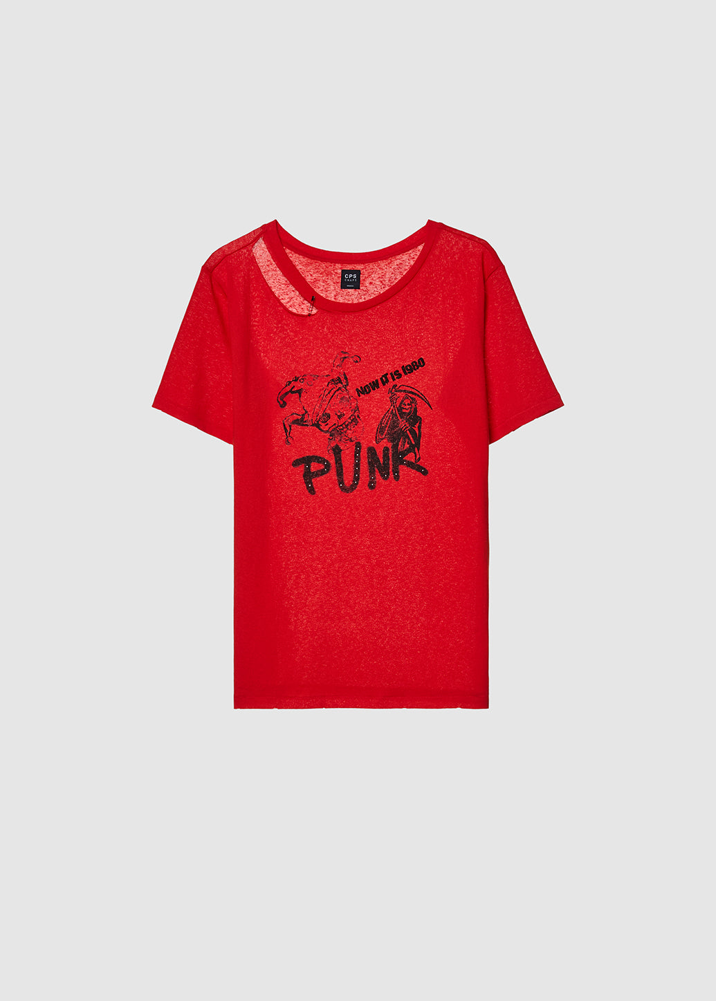 PUNK TYPOGRAPHY GRAPHIC TEE - CPS Chaps Official Store