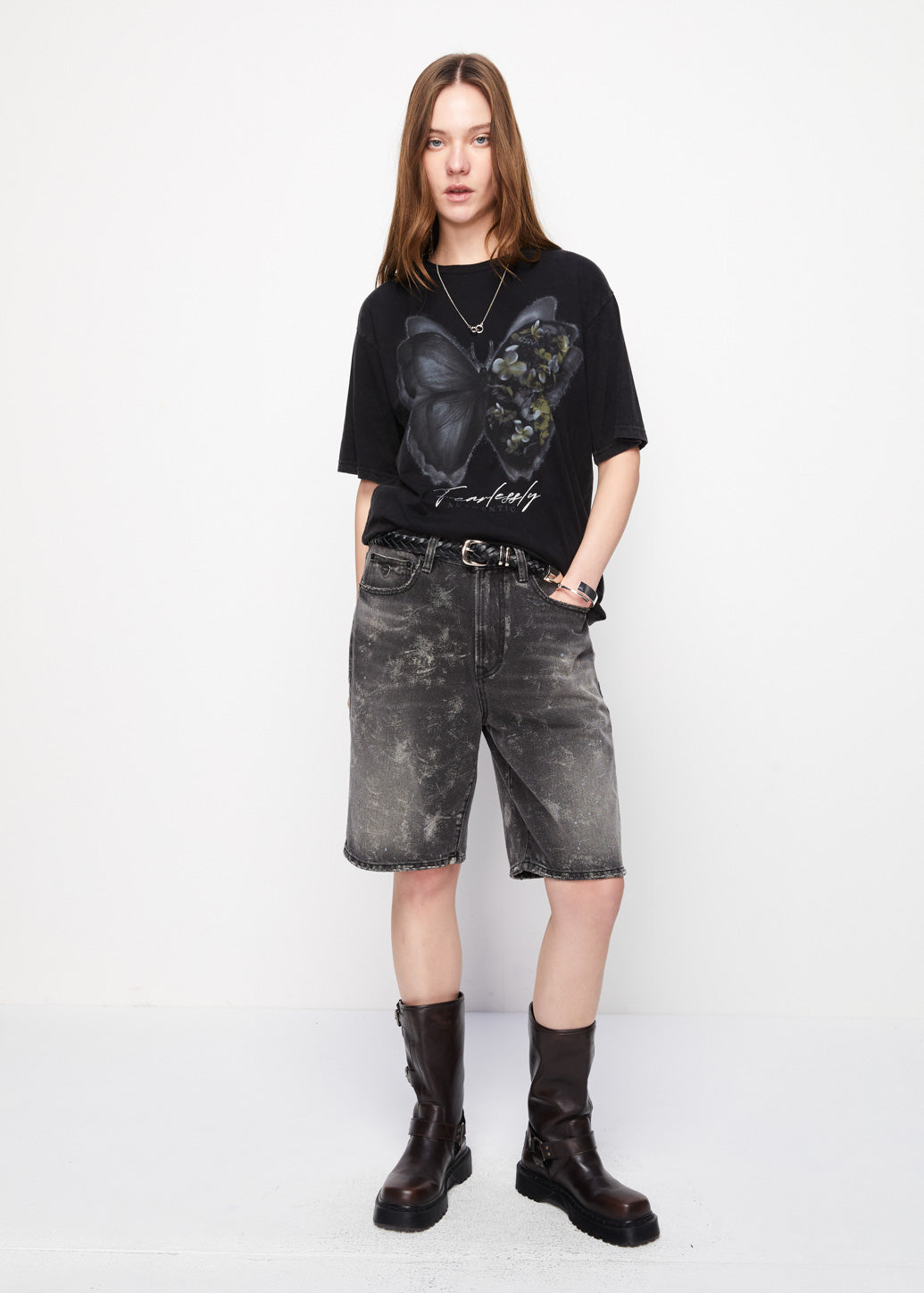 BUTTERFLY PRINT GRAPHIC TEE
