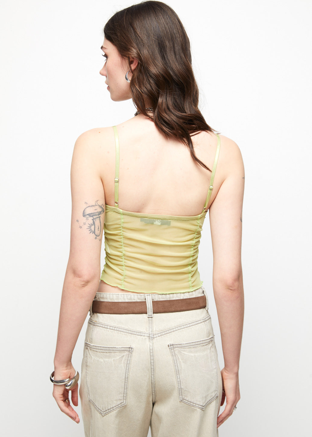 GREEN MESH CAMISOLE - CPS Chaps Official Store