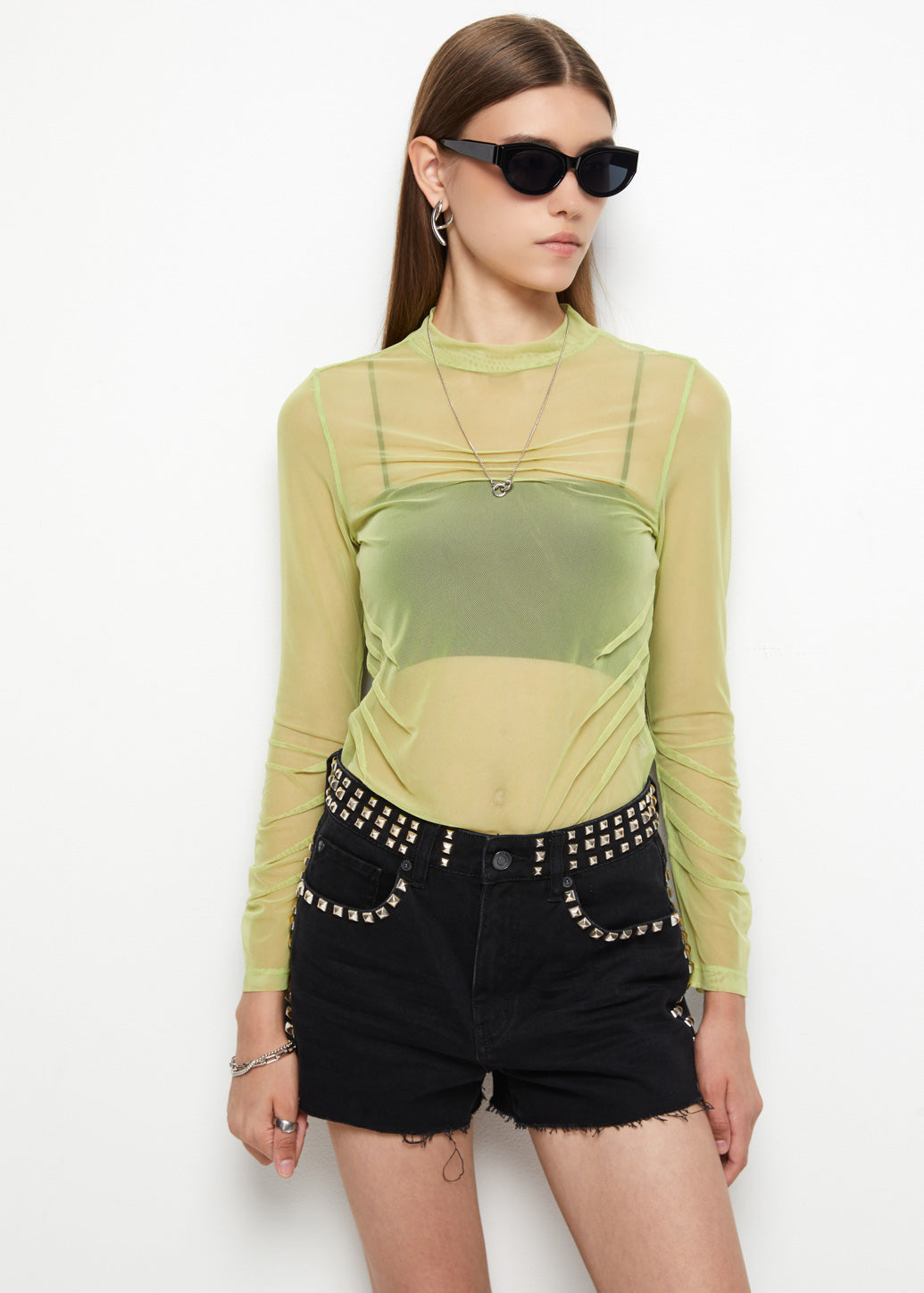 PINTUCK MESH TOP - CPS Chaps Official Store