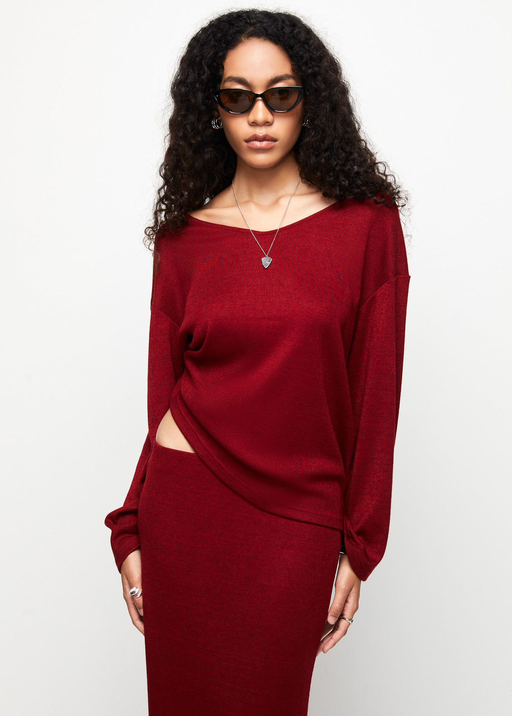 BOAT NECK JERSEY PULLOVER