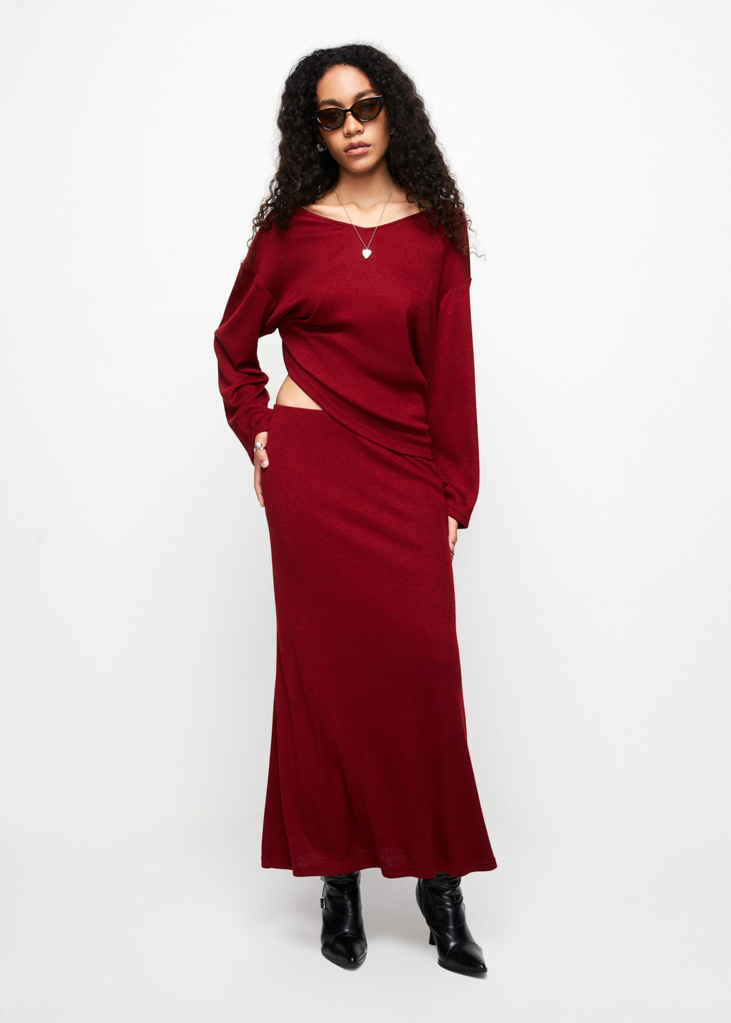 BOAT NECK JERSEY PULLOVER
