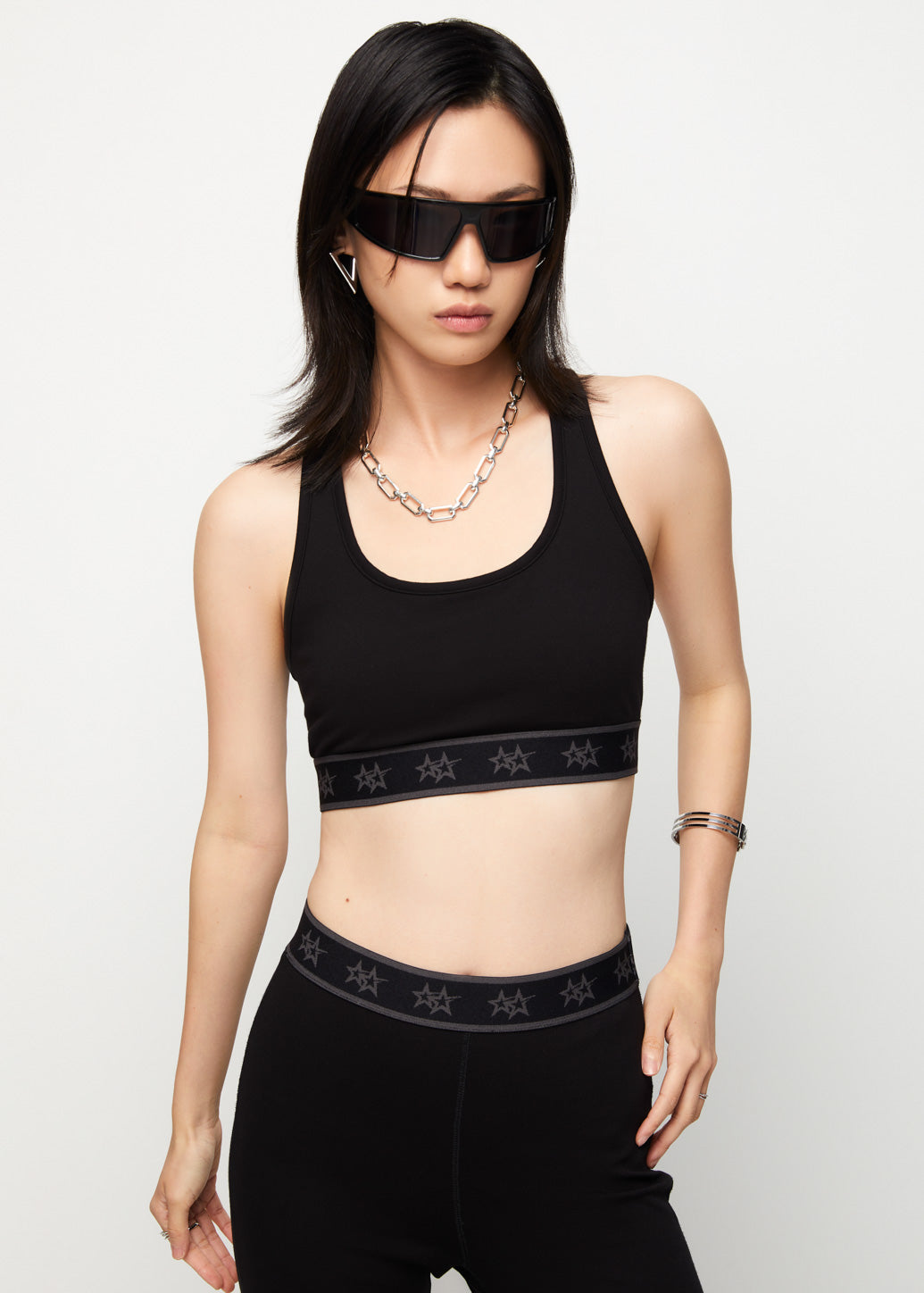 BLACK REGULAR SPORT BRA