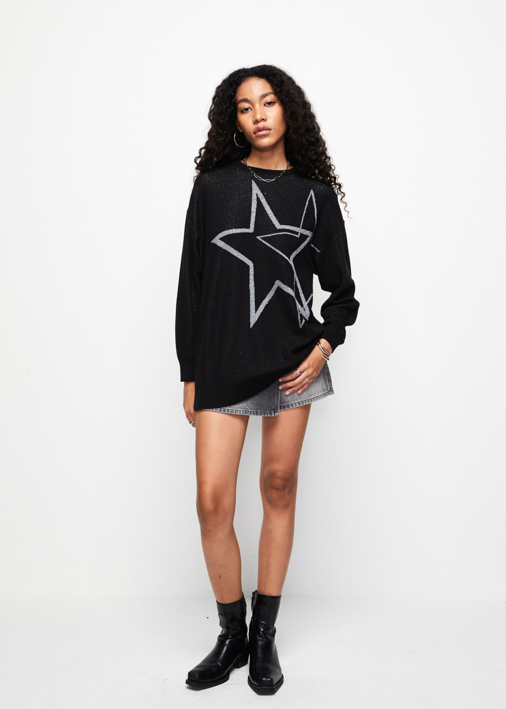 STAR OVERSIZED FIT PULLOVER