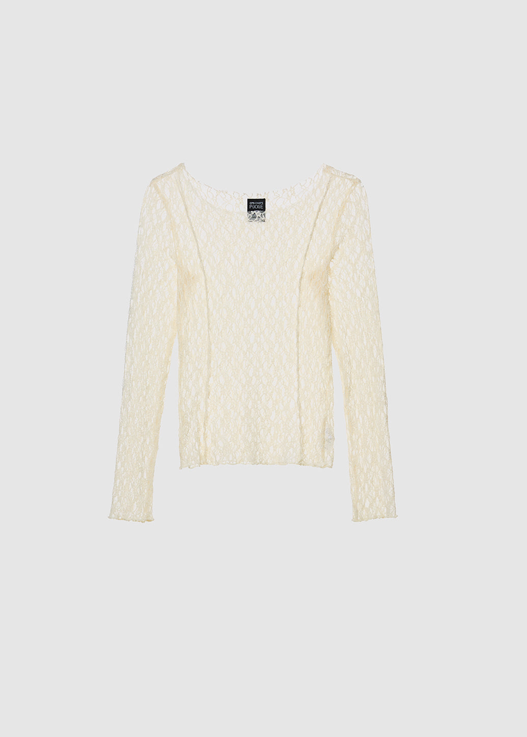 PIXXIE LONG SLEEVE PINTUCK TOP
