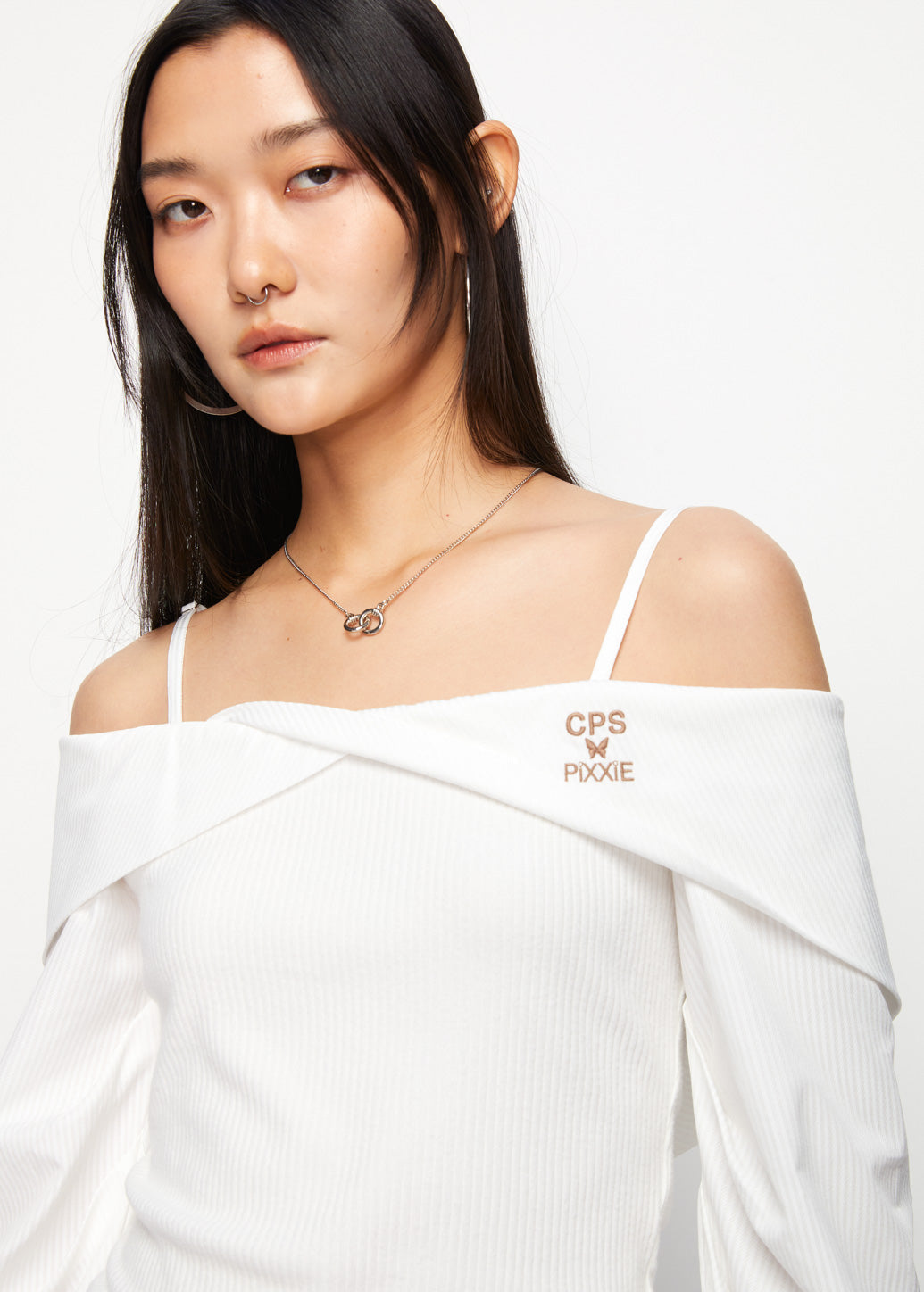 PIXXIE LONG SLEEVE OFF SHOULDER