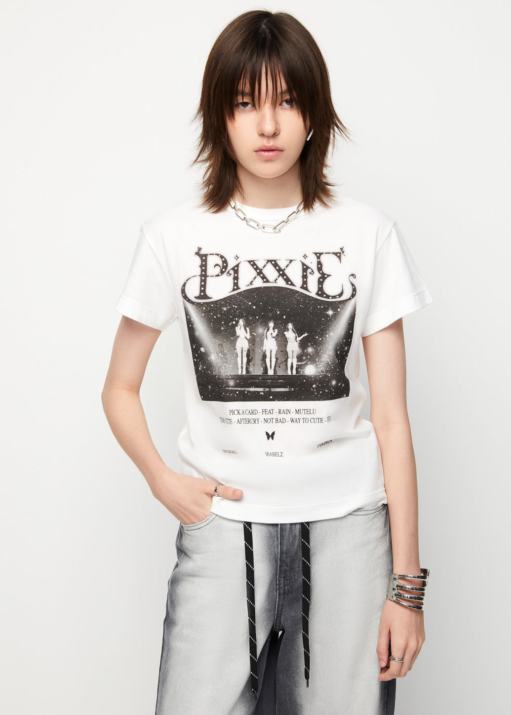 PIXXIE REGULAR FIT GRAPHIC TEE