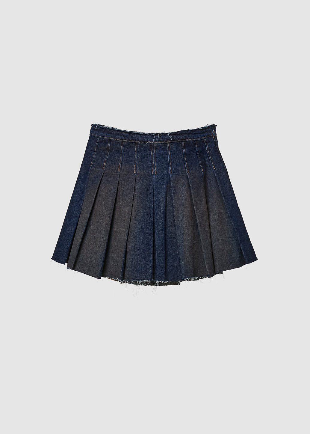 RUSTIC PLEATED JEANS SKIRT - CPS Chaps Official Store