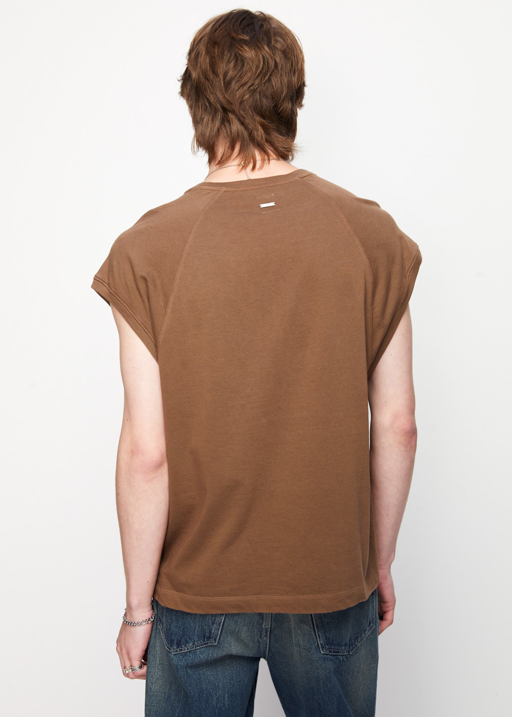 BROWN EXPOSED SEAM TOP
