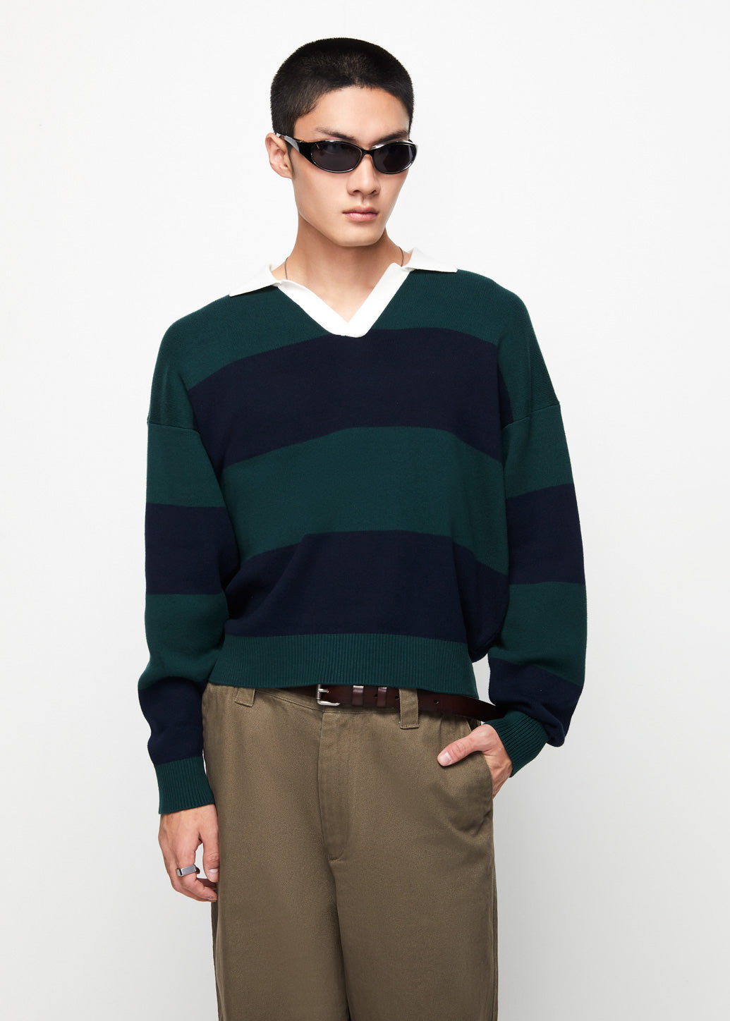 BOXY RUGBY KNITTED SHIRT