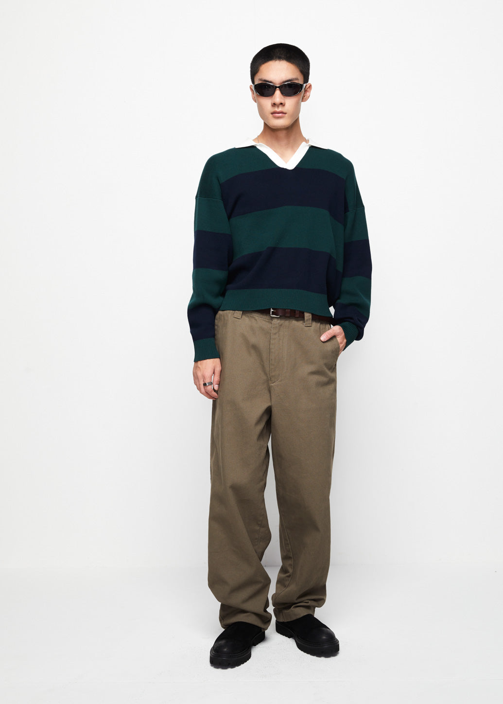 BOXY RUGBY KNITTED SHIRT
