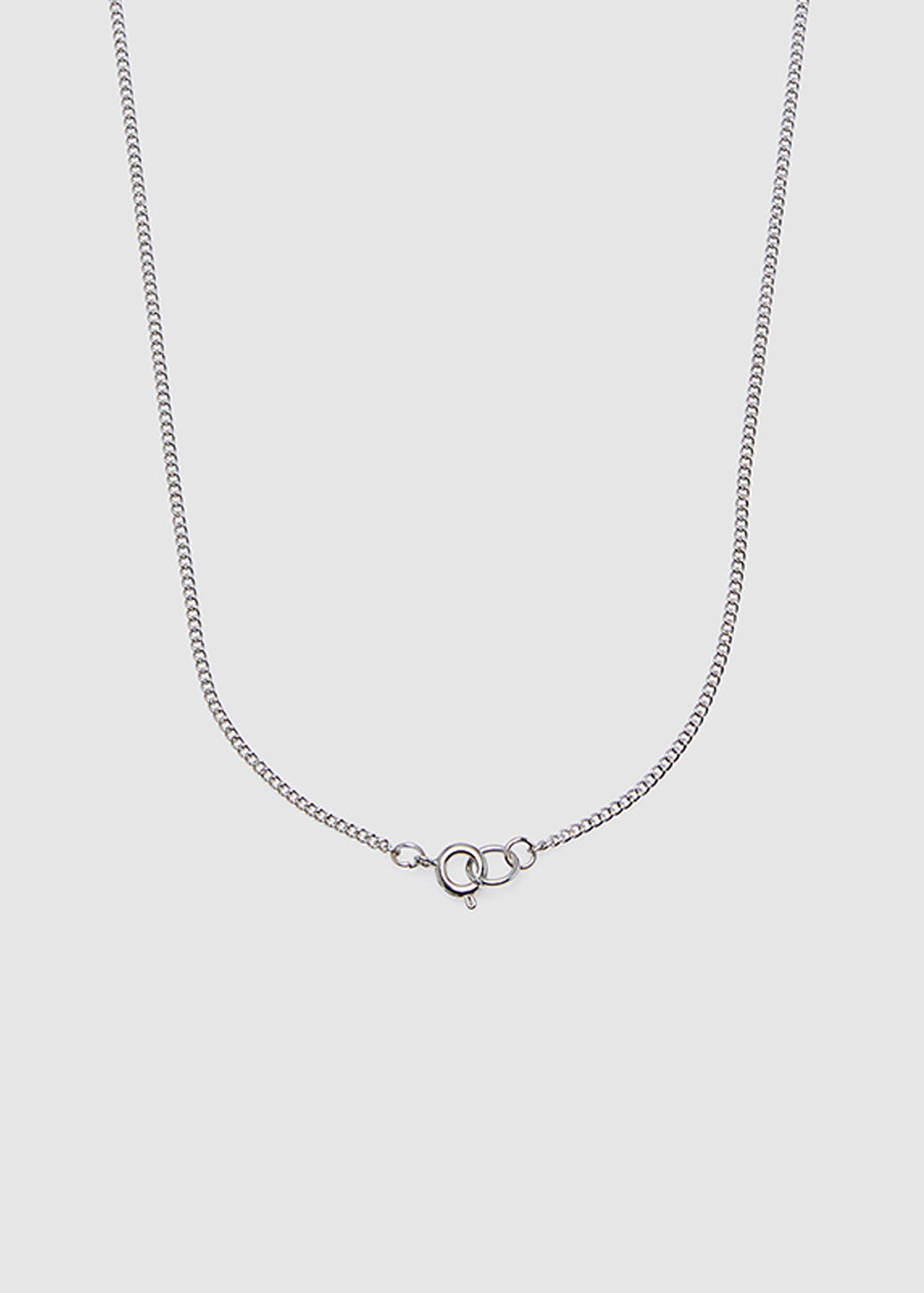 DOUBLE RING SILVER NECKLACE