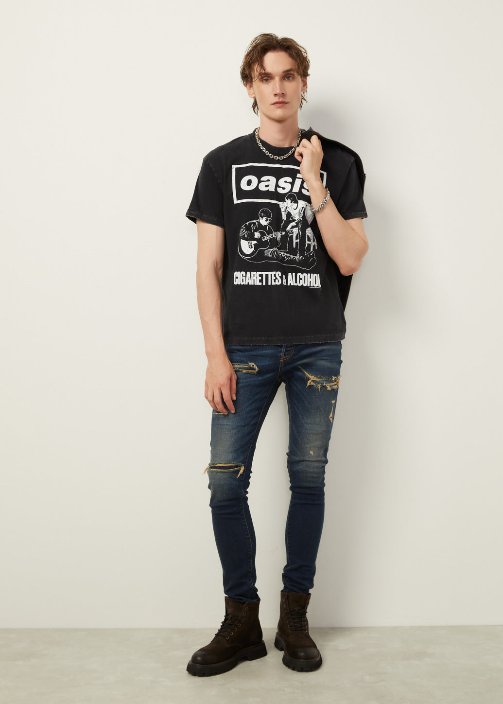 DISTRESSED SUPER SKINNY JEANS