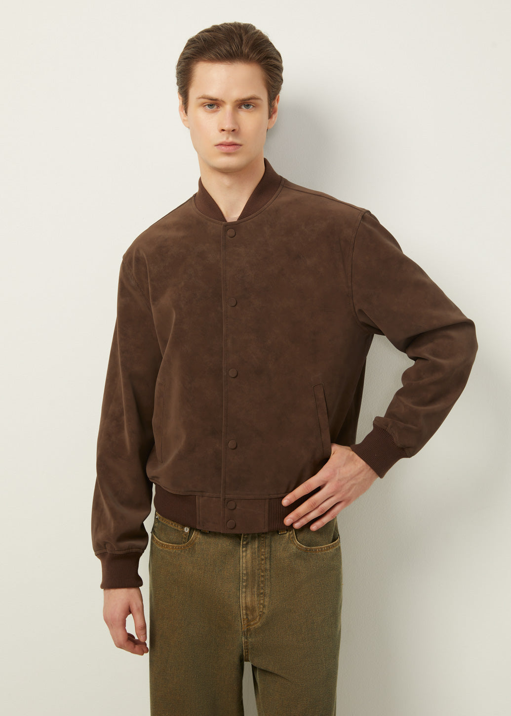 SUEDE BOMBER JACKET