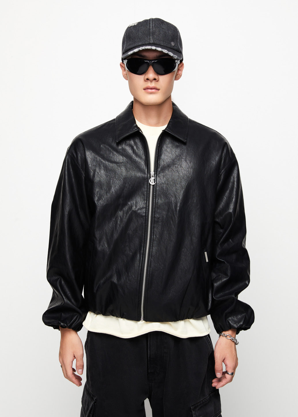 LEATHER WORKWEAR JACKET
