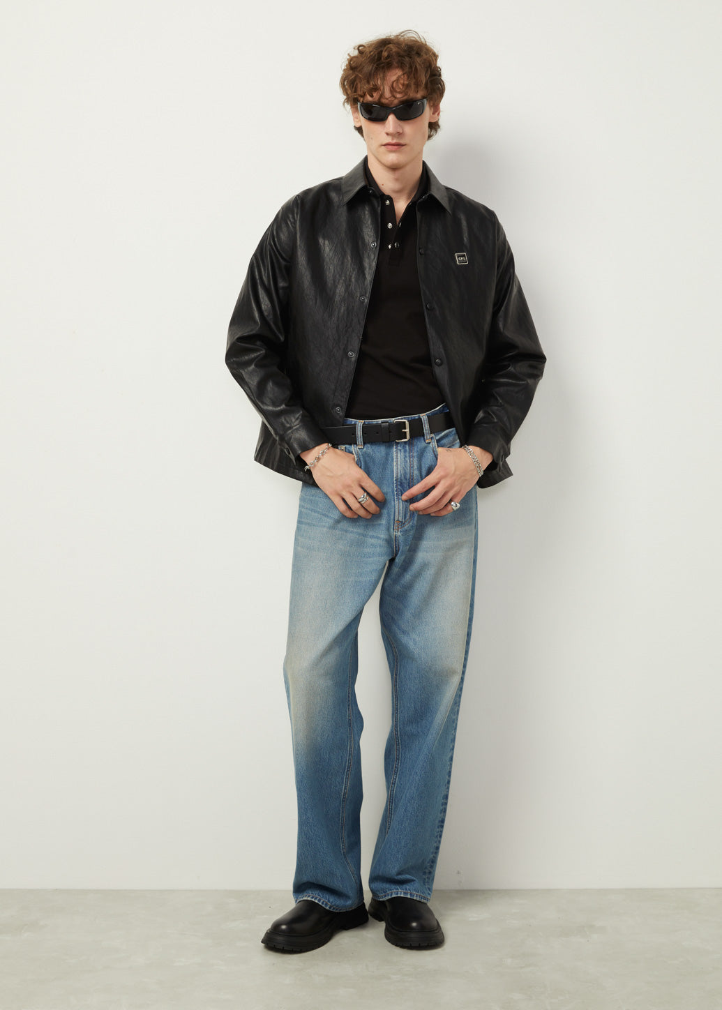 LEATHER OVERSHIRT