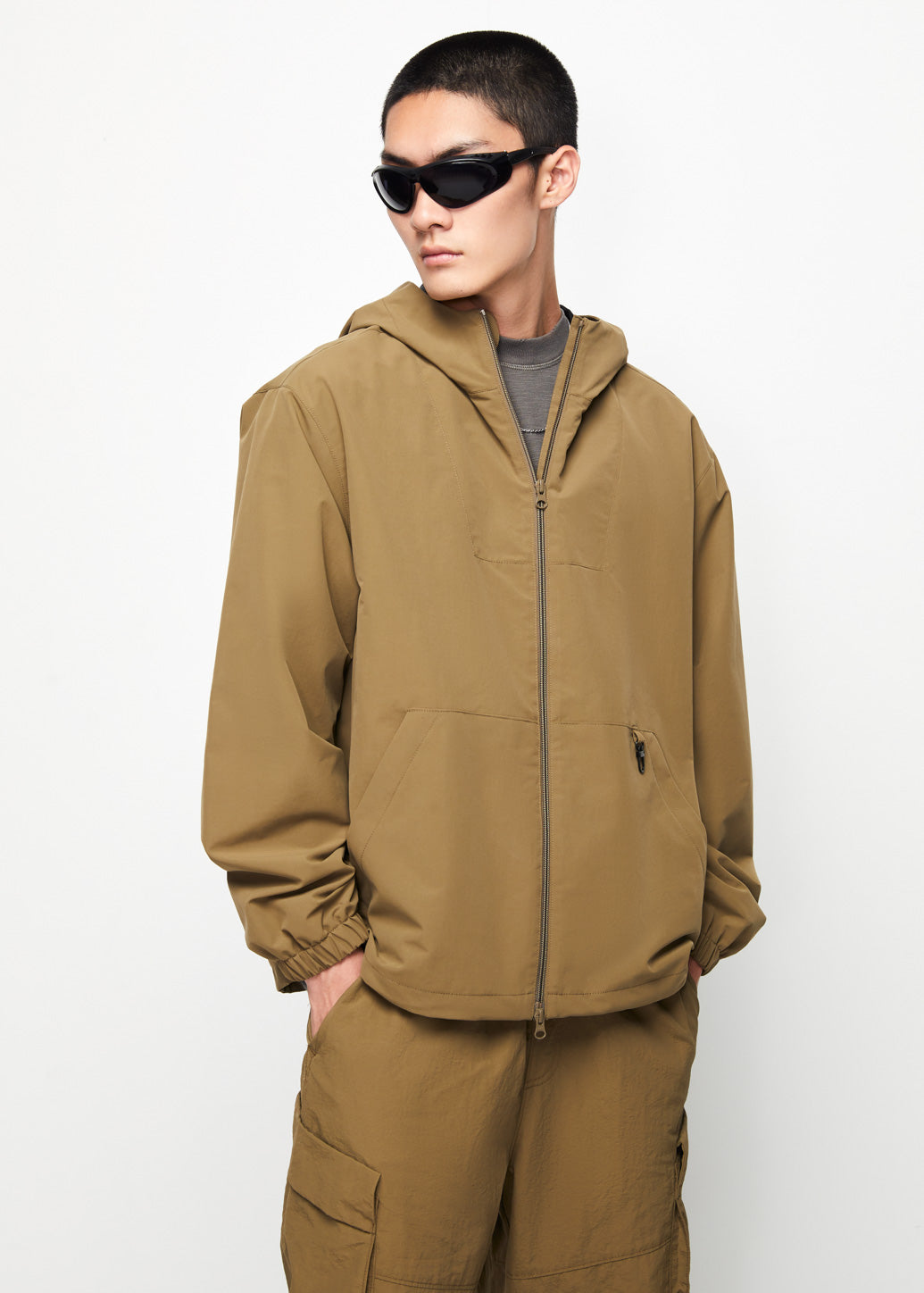 ZIP UP RAIN JACKET