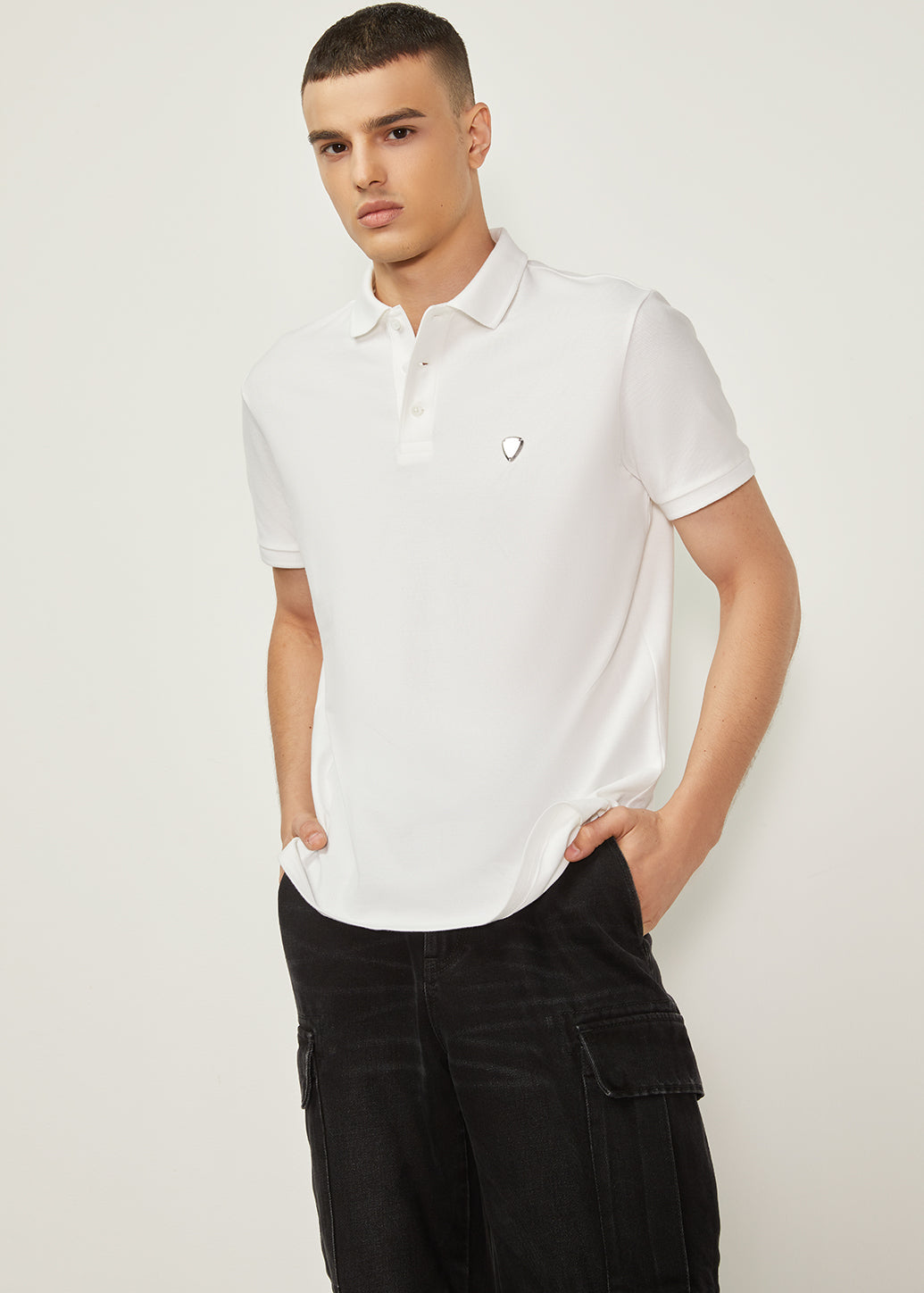 SYMBOLIC PIQUE POLO SHIRT