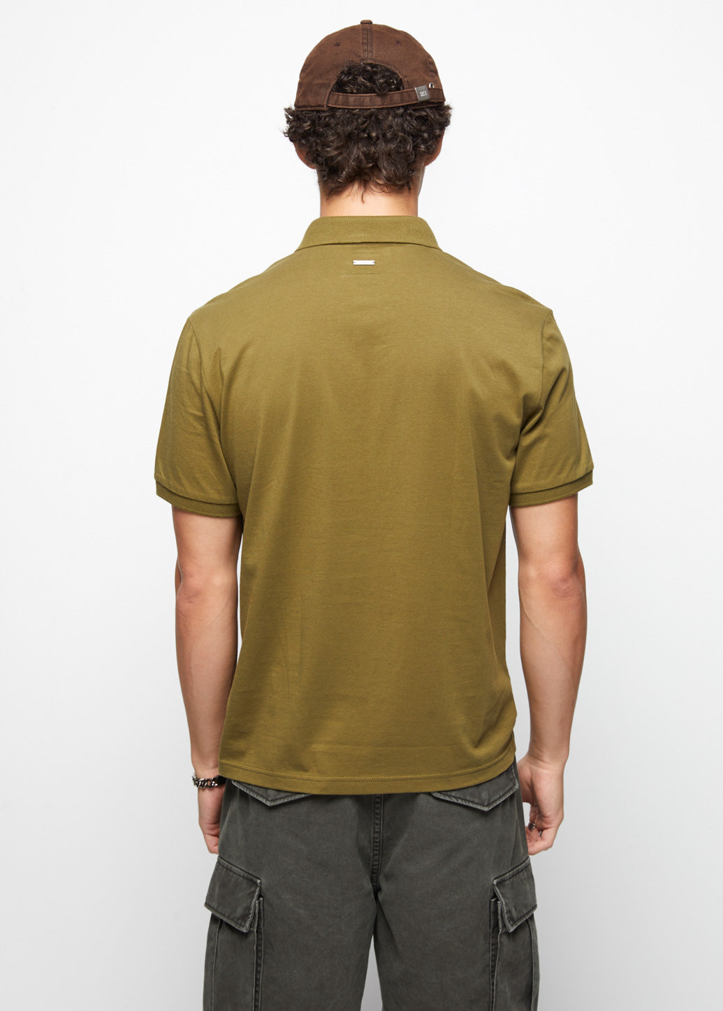 STAND COLLAR JERSEY POLO - CPS Chaps Official Store