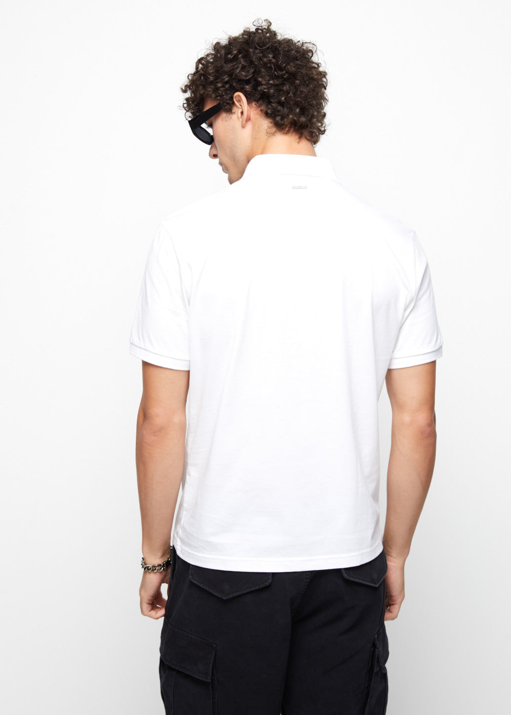 STAND COLLAR JERSEY POLO - CPS Chaps Official Store