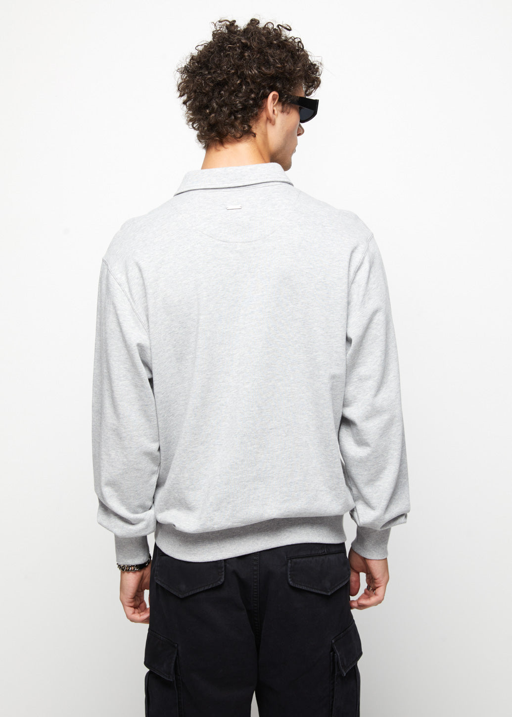 RELAXED FIT POLO SWEATSHIRT - CPS Chaps Official Store
