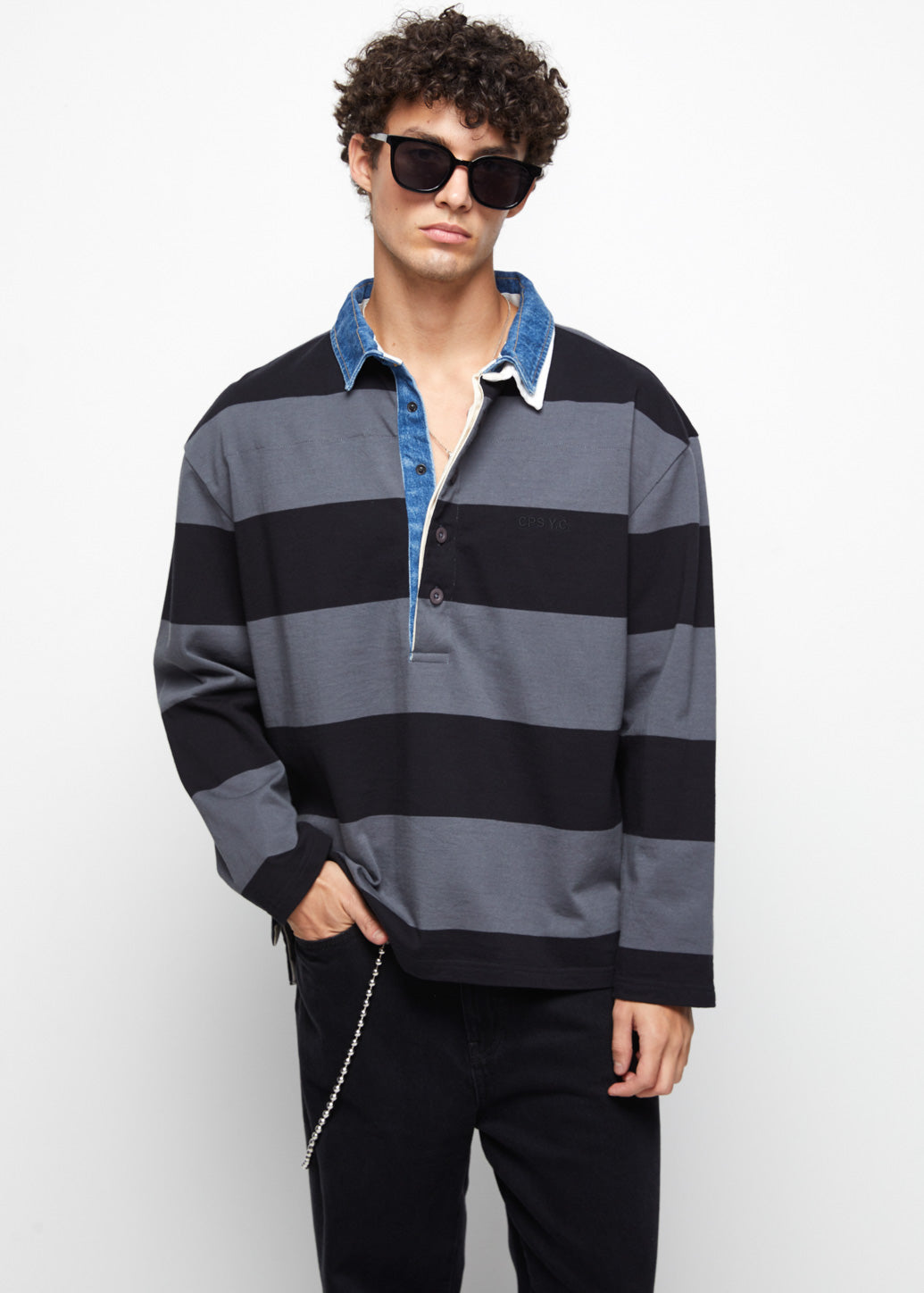 LONG SLEEVE POLO SHIRT