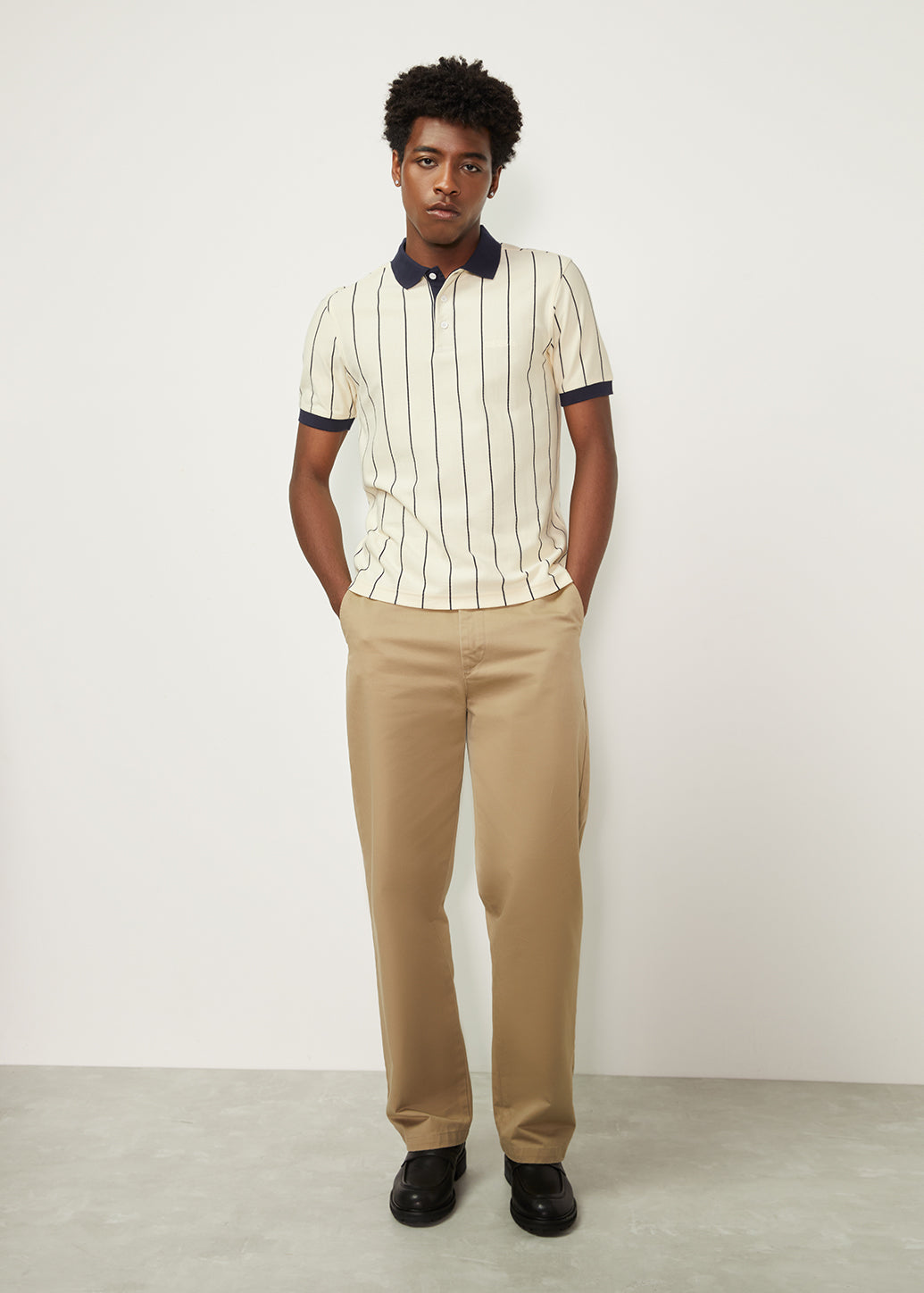 TWILL LOOSE FIT PANTS