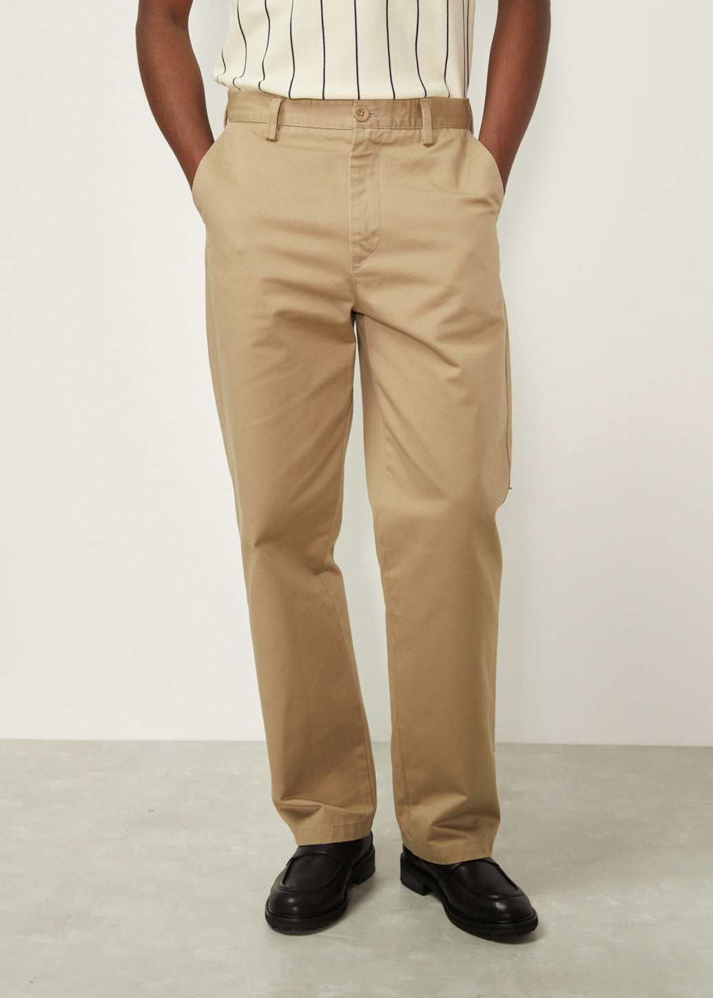 TWILL LOOSE FIT PANTS